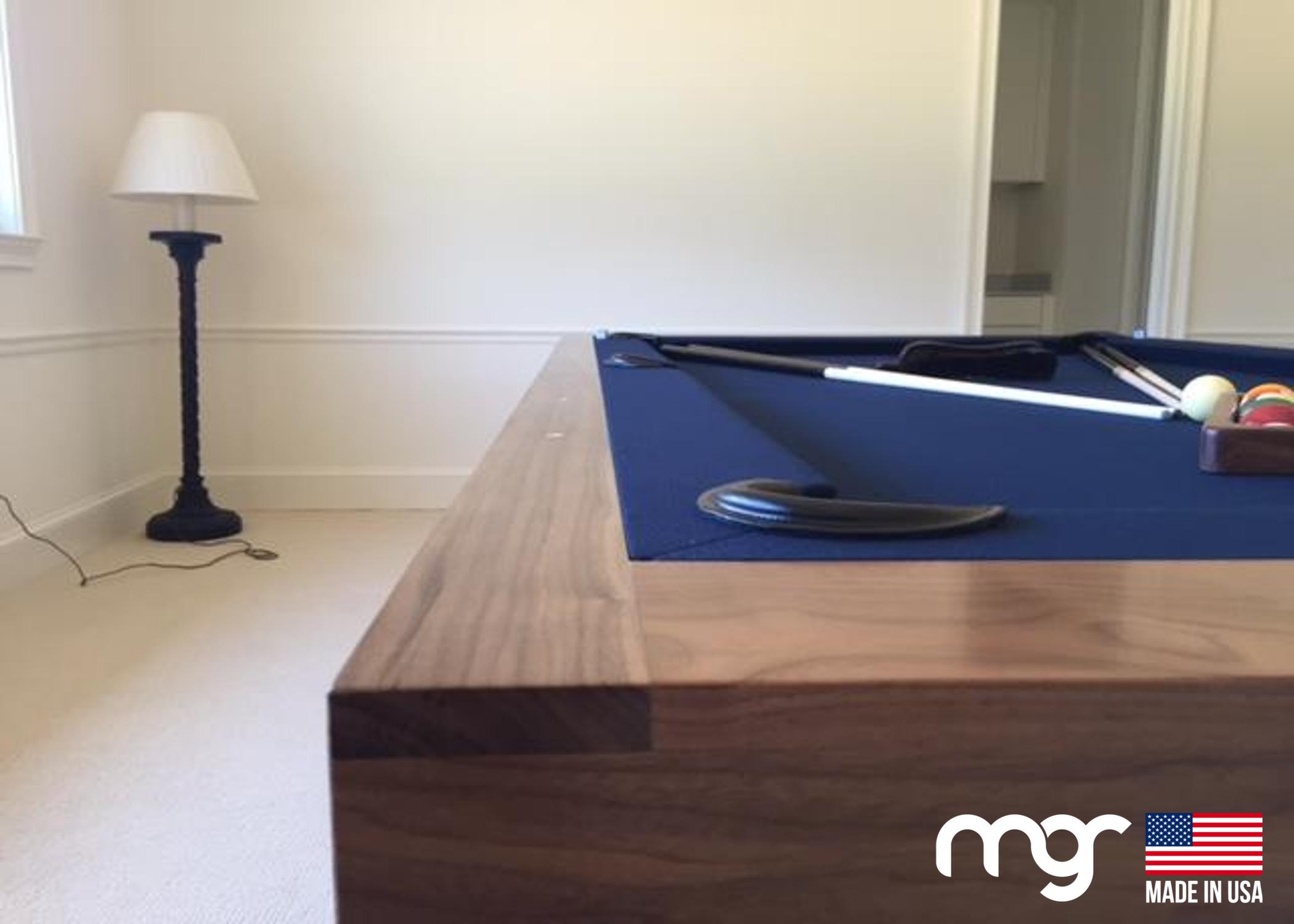 The Modern X100 Pool Table (Solid Walnut with Custom Finish) - Free Curbside Delivery