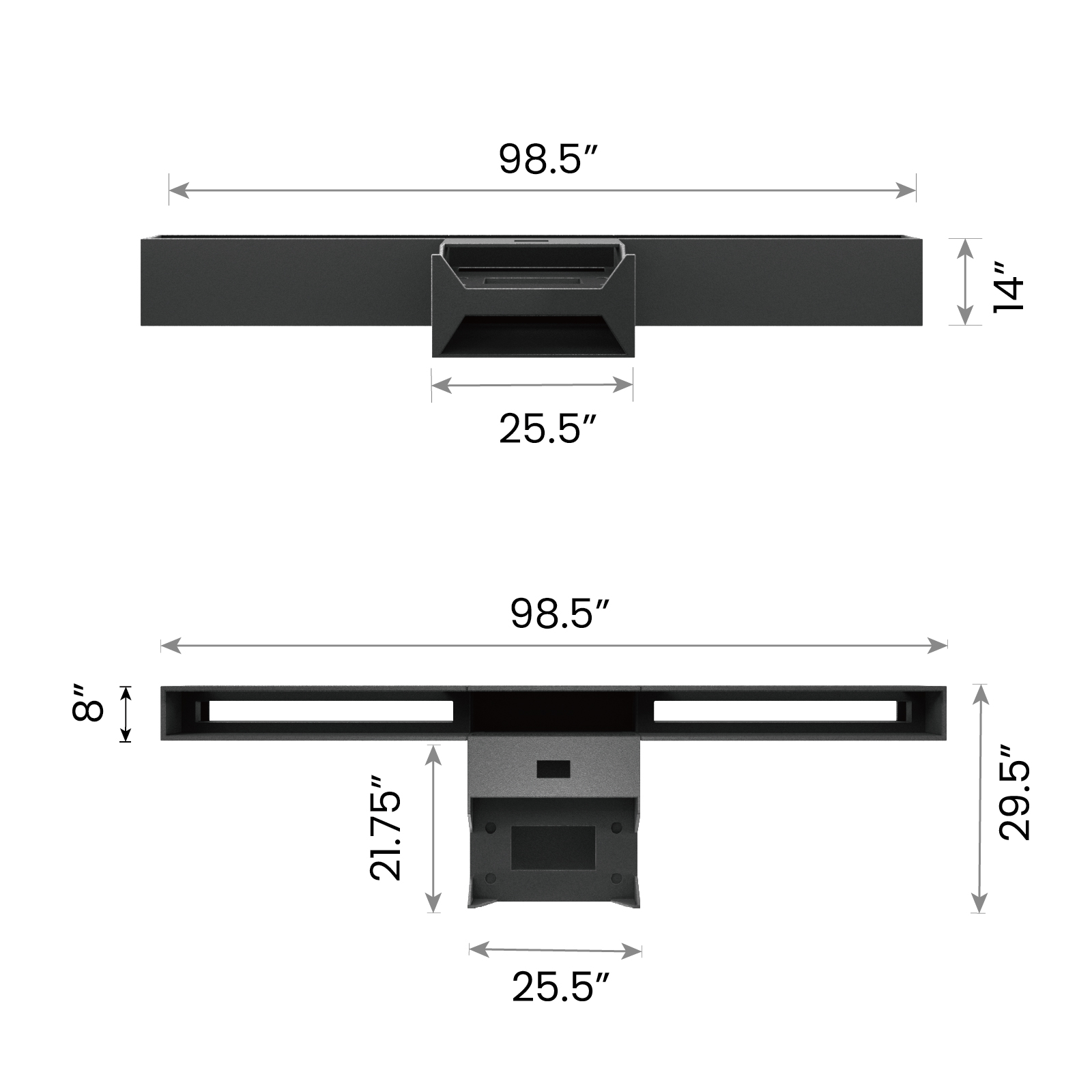 AWOL Vision LTV-3000 Pro Plus AWOL Vision Station 100''-130'' ALR Floor Rising Screen Bundle