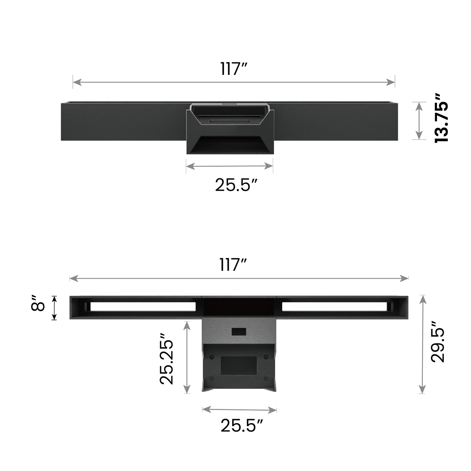 AWOL Vision LTV-3000 Pro Plus AWOL Vision Station 100''-130'' ALR Floor Rising Screen Bundle