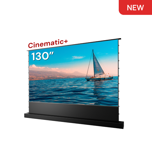 AWOL Vision 100''-130'' AWOL Vision Cinematic+ ALR Motorized Floor Rising Acoustic Screen