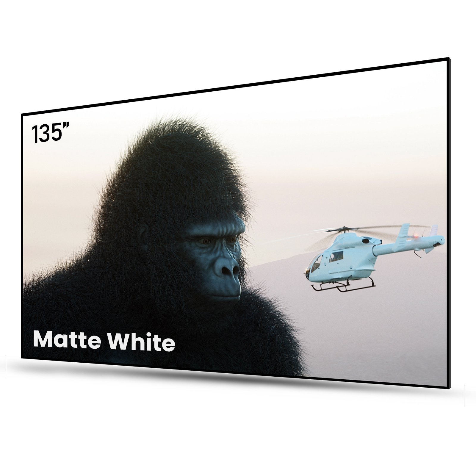 AWOL Vision 100''-180'' Matte White Screen