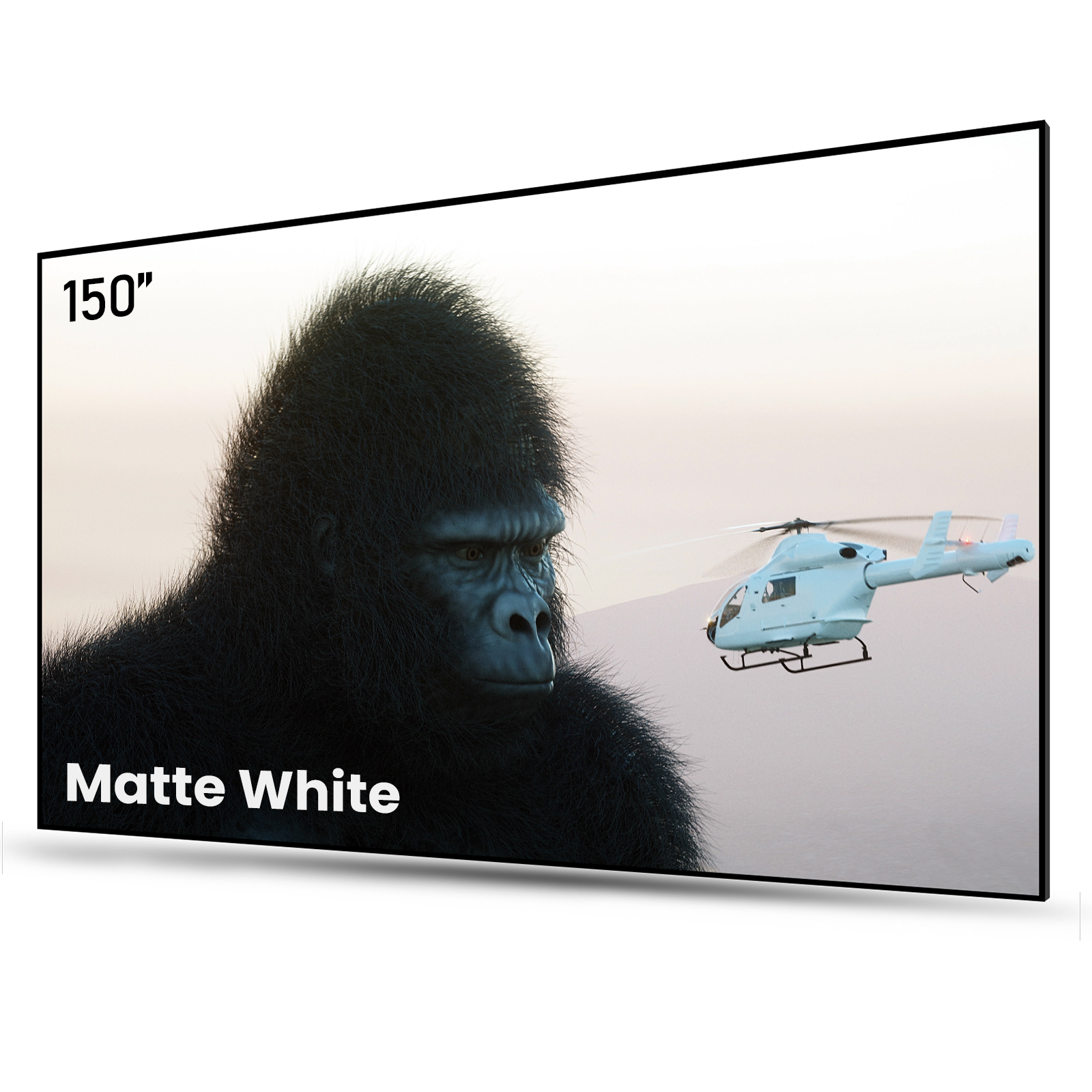 AWOL Vision 100''-180'' Matte White Screen
