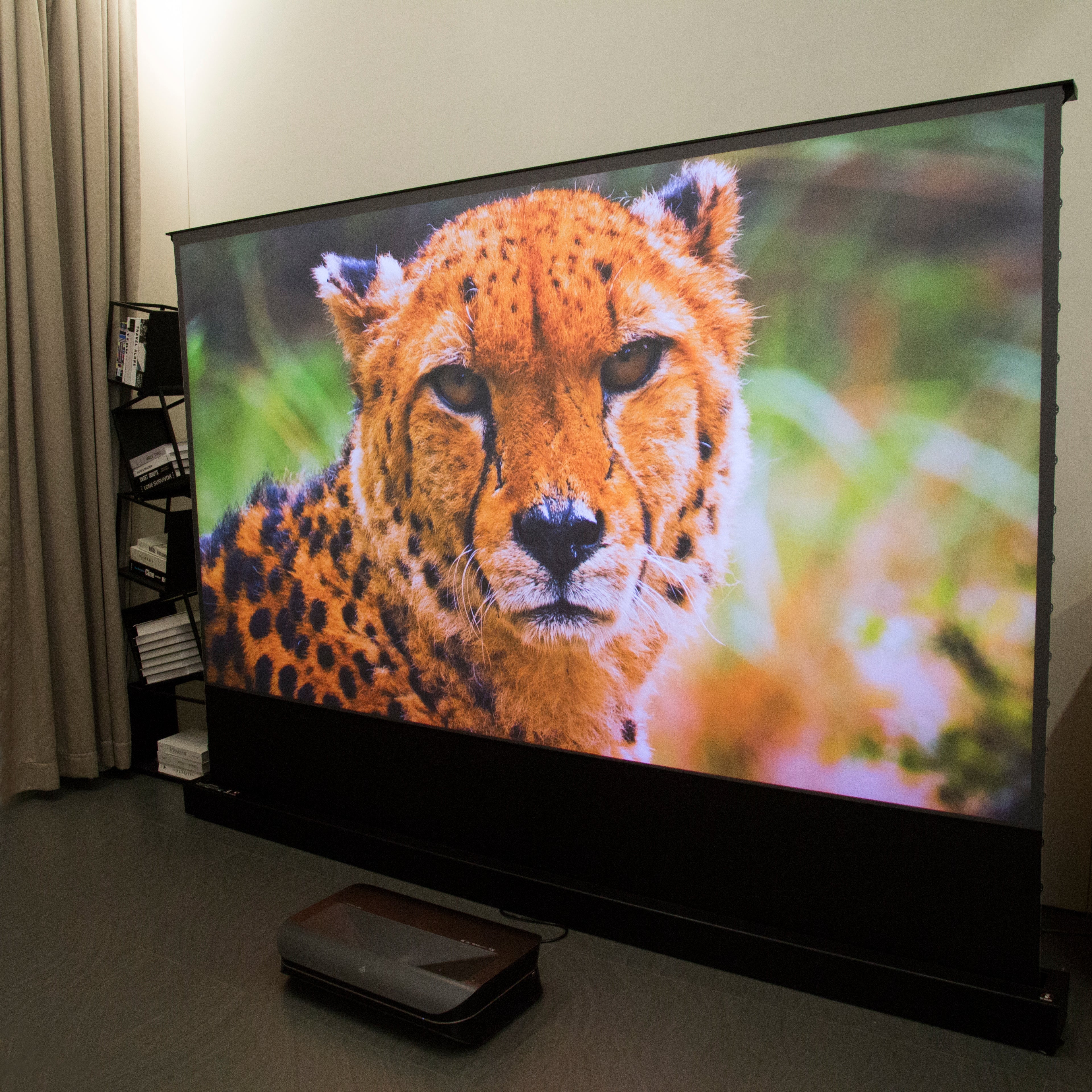 AWOL Vision LTV-3000 Pro Plus AWOL Vision Station 100''-130'' ALR Floor Rising Screen Bundle