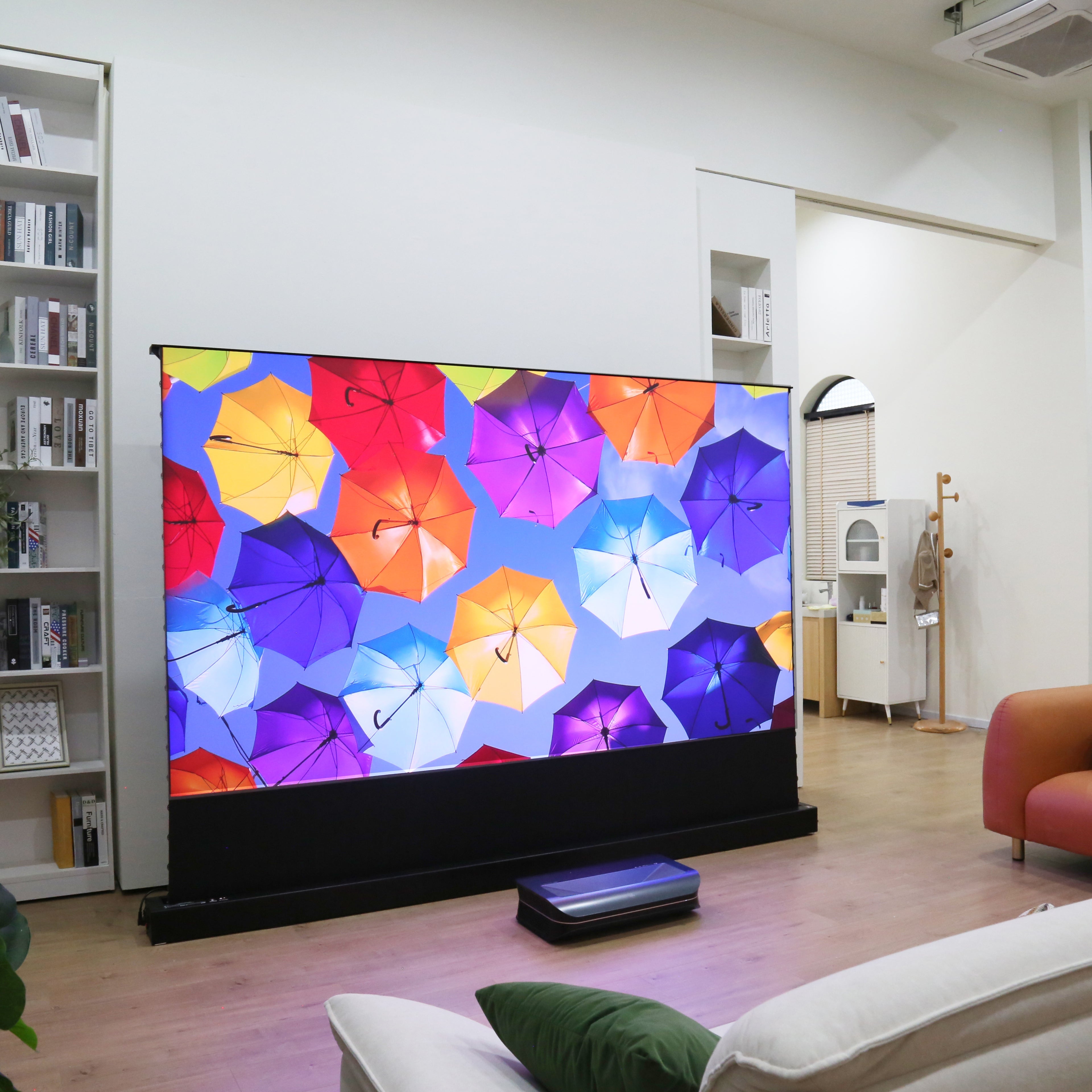 AWOL Vision 100''-130'' AWOL Vision Cinematic+ ALR Motorized Floor Rising Acoustic Screen
