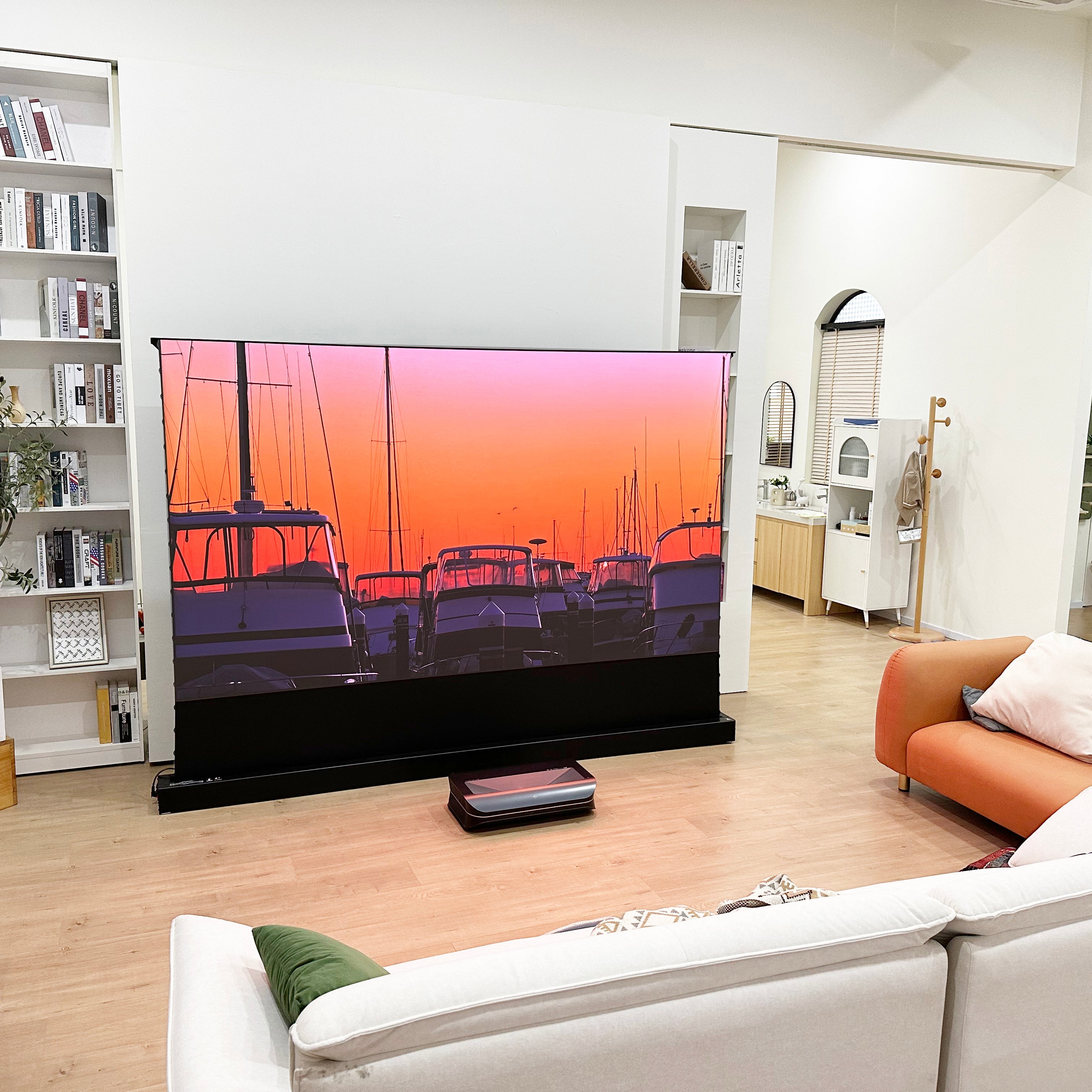 AWOL Vision 100''-130'' AWOL Vision Cinematic+ ALR Motorized Floor Rising Acoustic Screen