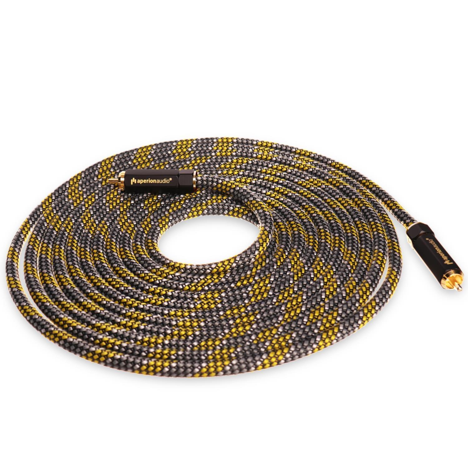 RCA Audio Stereo & Subwoofer Male to Male Cable Mono (Single)