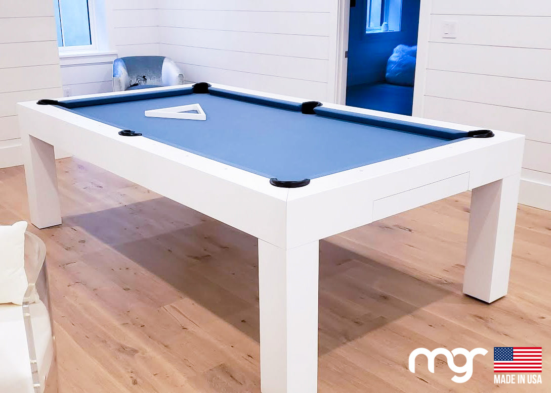 The Modern Pool Table (Maple Wood with White Finish) - Free Curbside Delivery