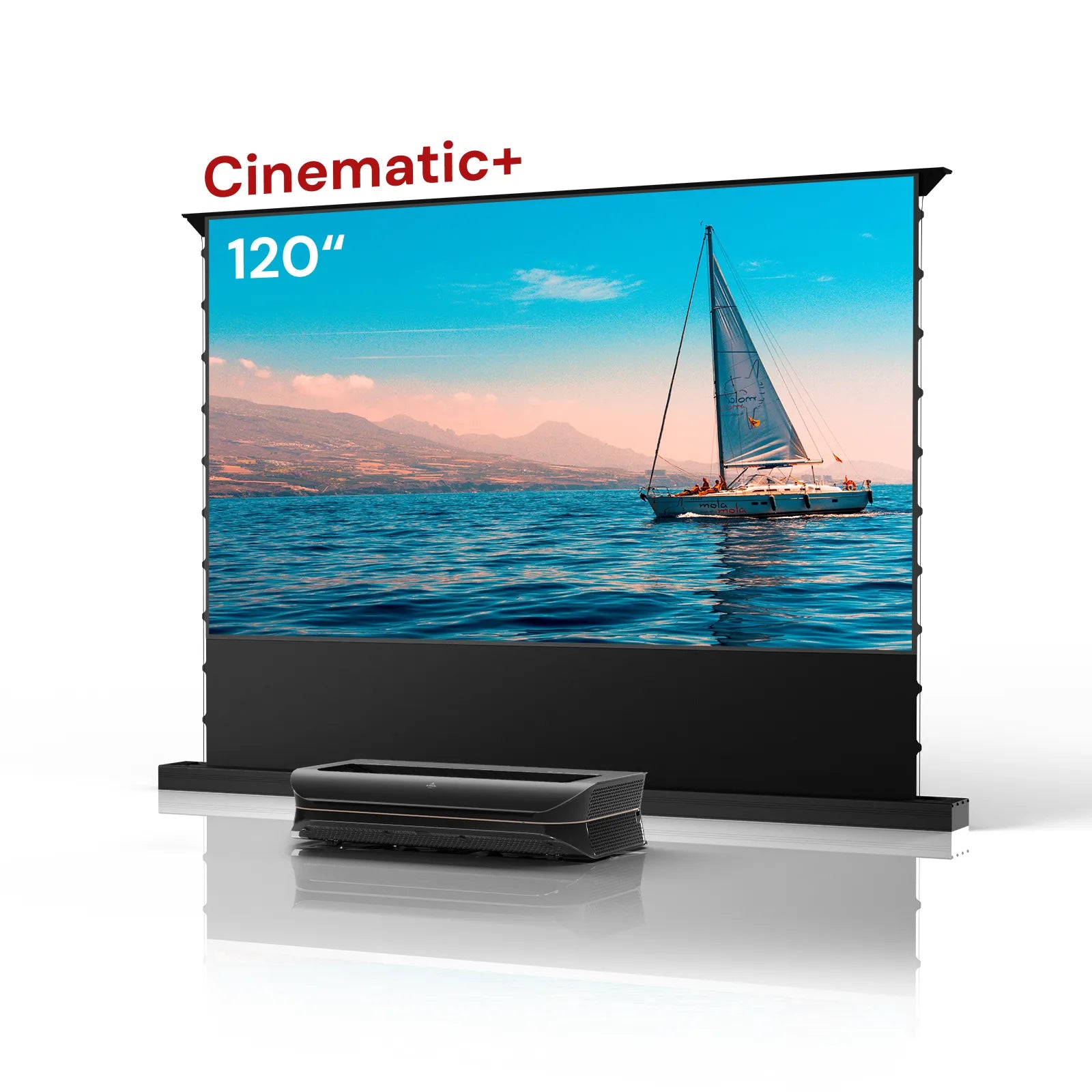 AWOL Vision LTV-3000 Pro Plus 100''-130'' AWOL Vision Acoustic ALR Floor Rising Screen Bundle