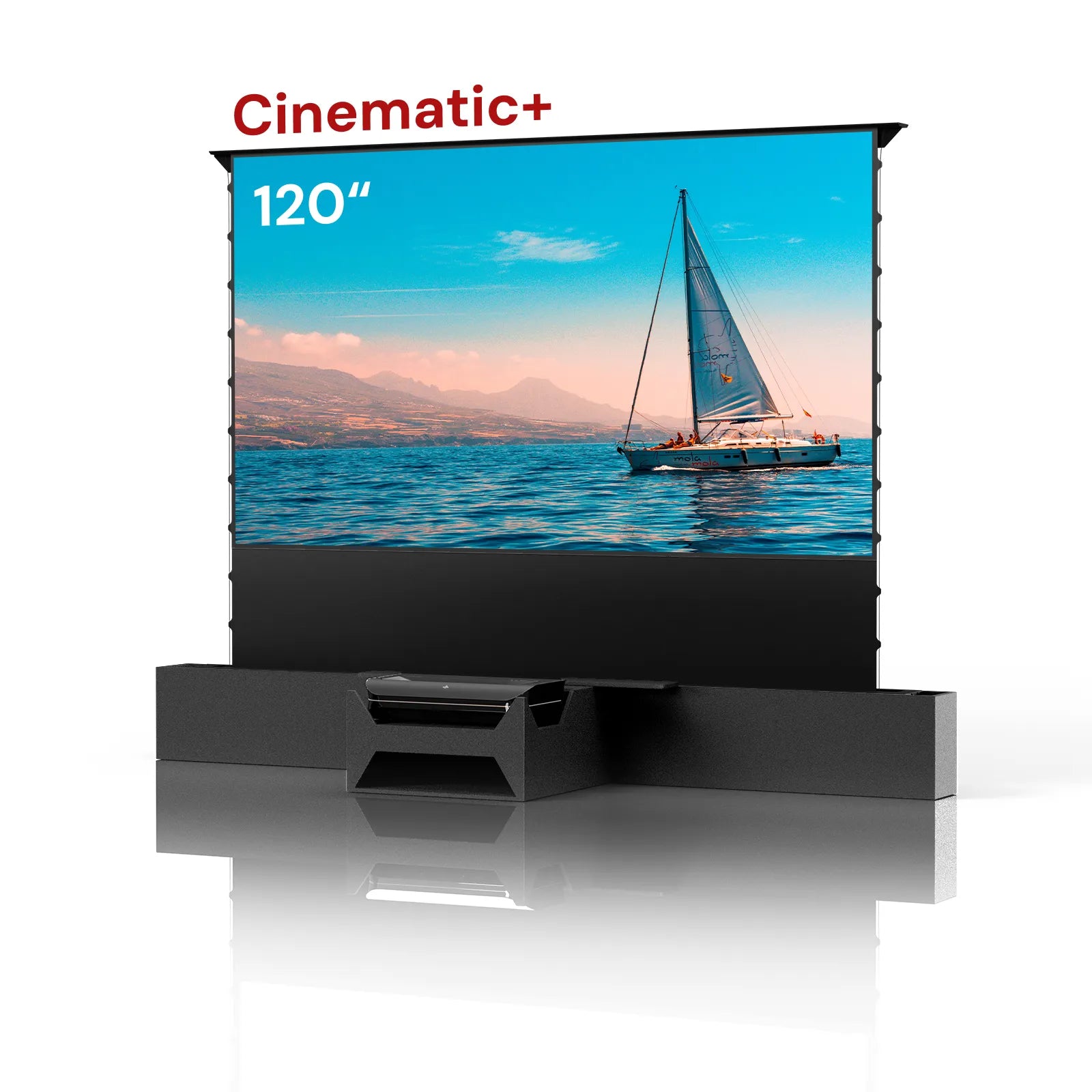 AWOL Vision LTV-3000 Pro Plus AWOL Vision Station 100''-130'' ALR Floor Rising Screen Bundle