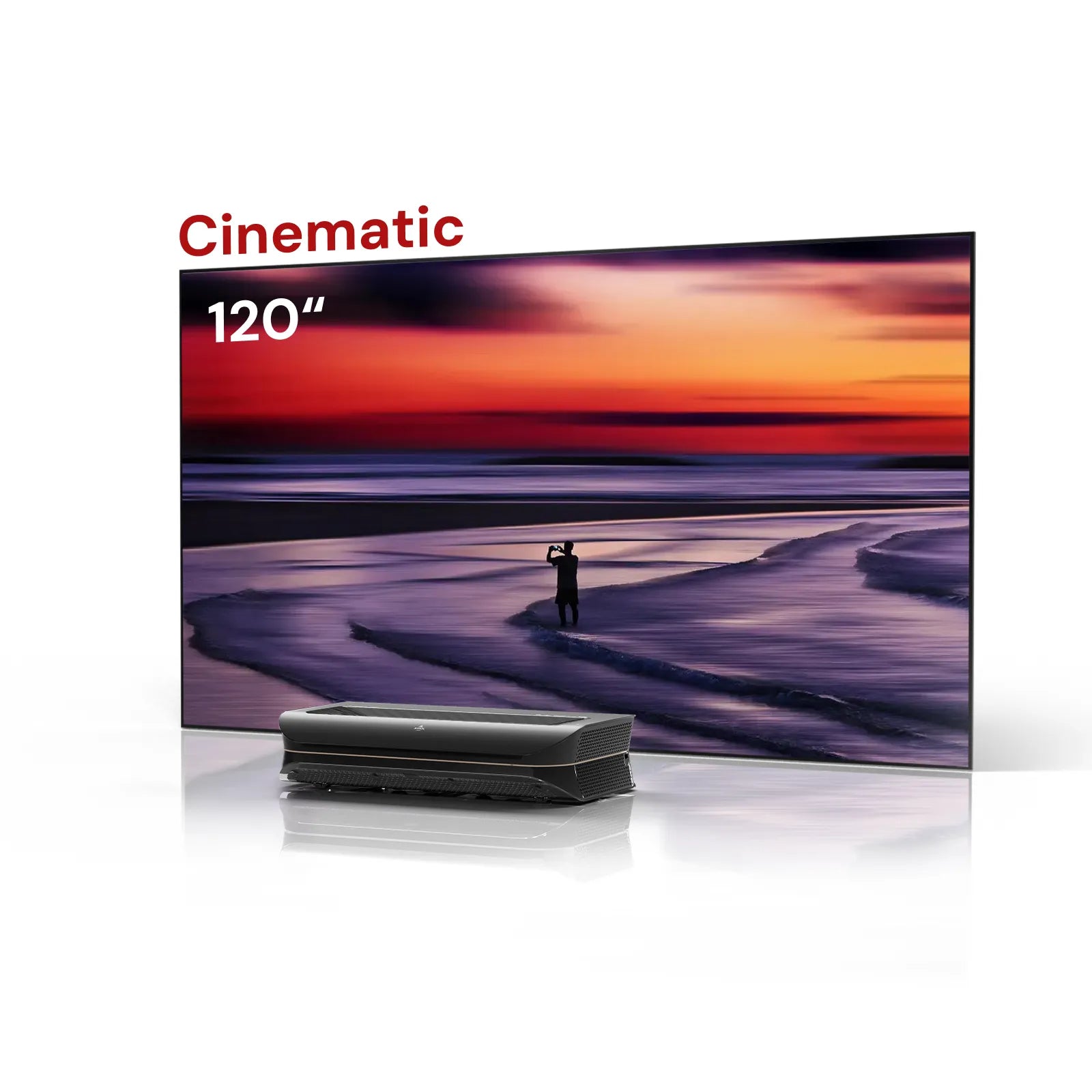 AWOL Vision LTV-3000 Pro 100''-132'' Cinematic ALR Screen Bundle