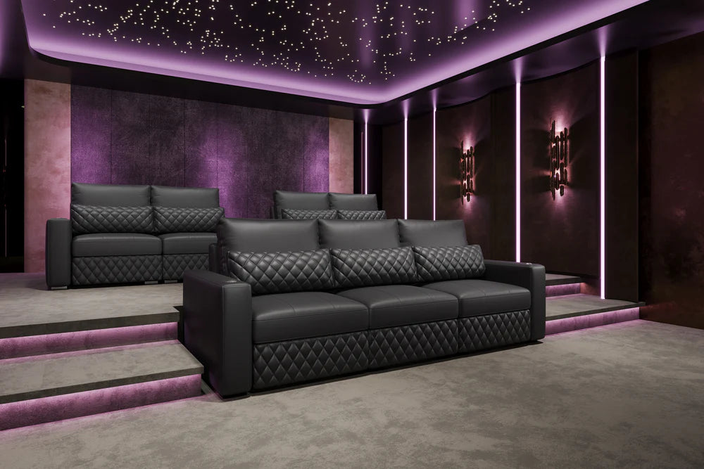 Valencia Pisa Ultimate Nappa 20000 Leather Lounge Sectional Sofa