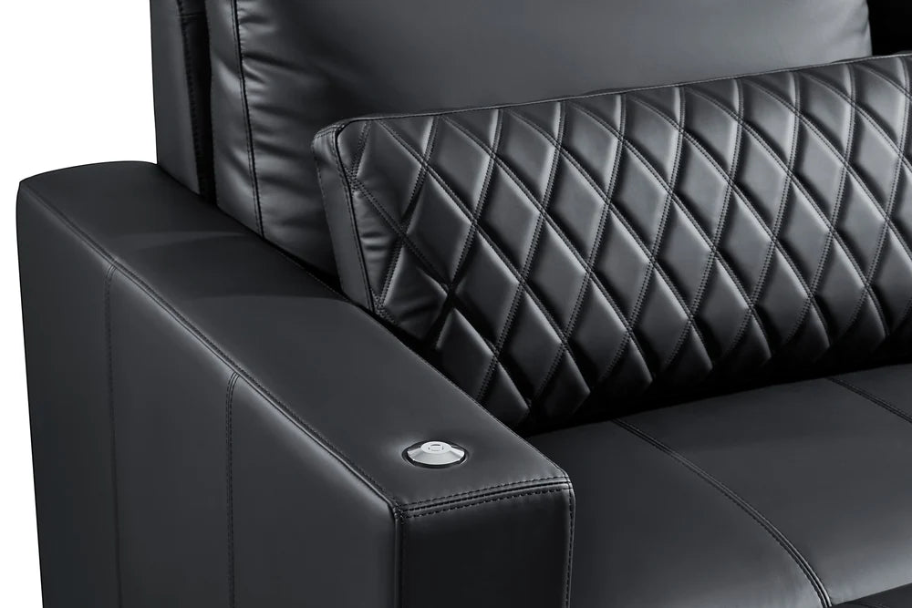 Valencia Pisa Ultimate Nappa 20000 Leather Lounge Sectional Sofa