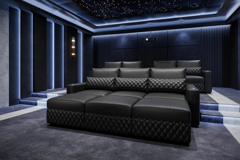 Valencia Pisa Ultimate Nappa 20000 Leather Lounge Sectional Sofa
