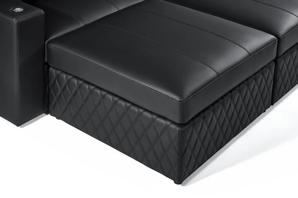 Valencia Pisa Ultimate Nappa 20000 Leather Lounge Sectional Sofa