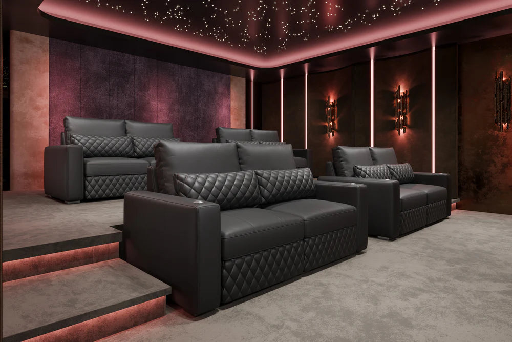 Valencia Pisa Ultimate Nappa 20000 Leather Lounge Sectional Sofa