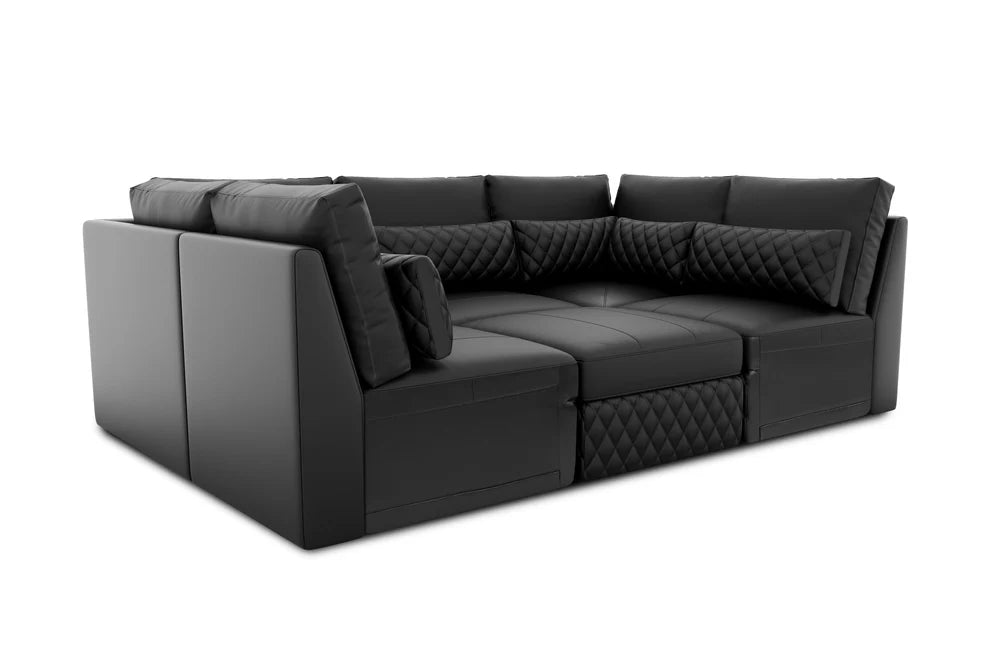 Valencia Pisa Ultimate Nappa 20000 Leather Lounge Sectional Sofa