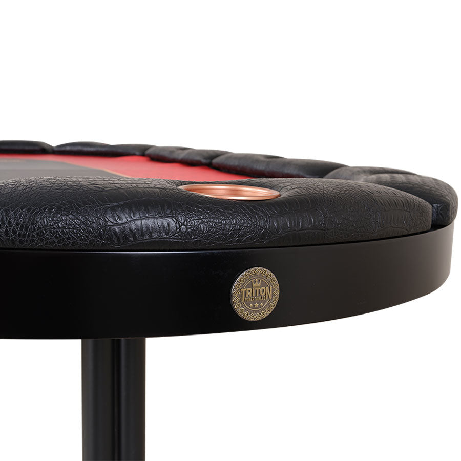 Triton Elite 10 Player Poker Table With Wood Finish