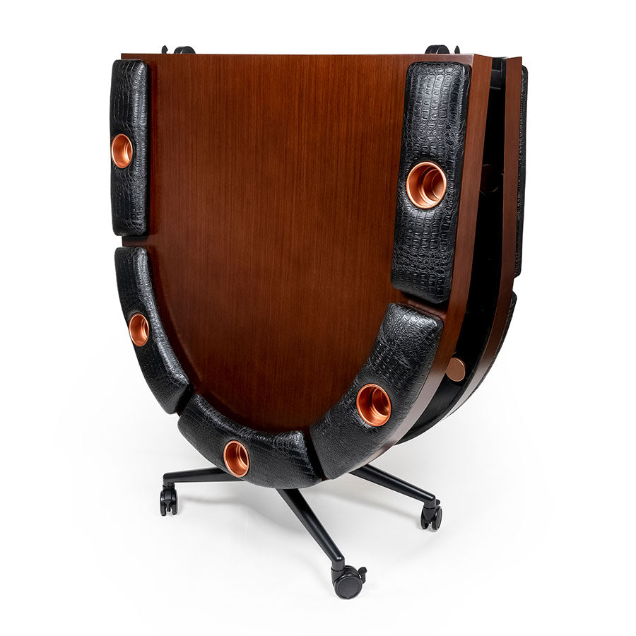 Triton Elite 10 Player Poker Table With Wood Finish