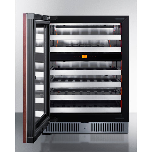 SUMMIT CL244WC2PNRLH 24" Dual Zone Built-In Wine Cellar (Panel Not Included)