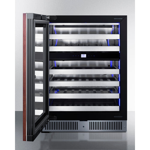 SUMMIT CL244WC2PNRLH 24" Dual Zone Built-In Wine Cellar (Panel Not Included)