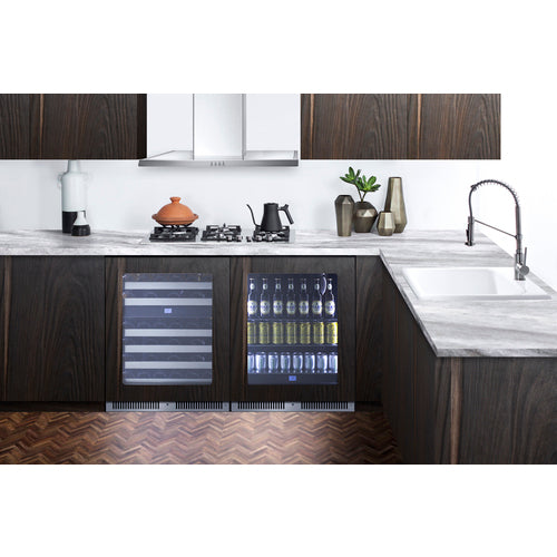 SUMMIT CL24BV1PNR 24" Wide Built-In Beverage Center (Panel Not Included)