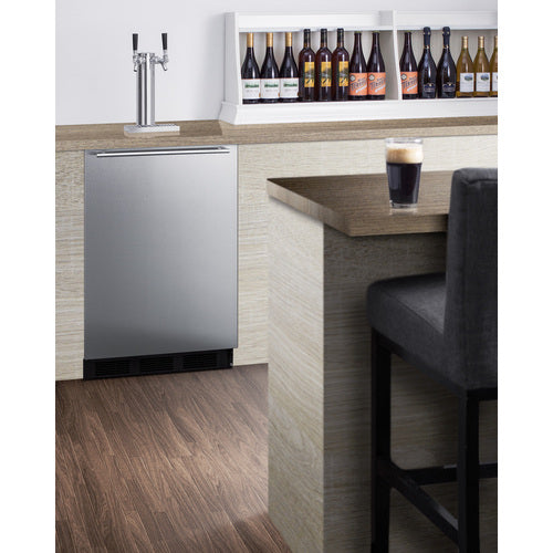 SUMMIT SBC58BLBIADATWINBW 24" Wide Built-In Beer & Wine Kegerator, ADA Compliant