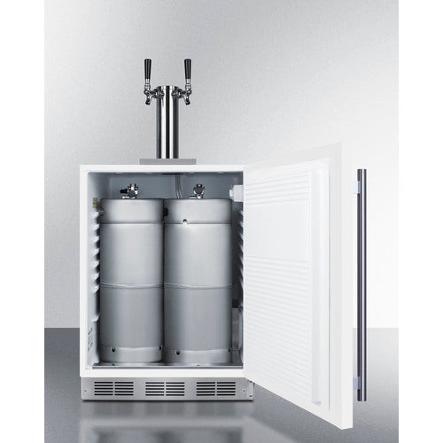 SUMMIT SBC58WHBIADA 24" Wide Built-In Kegerator, ADA Compliant