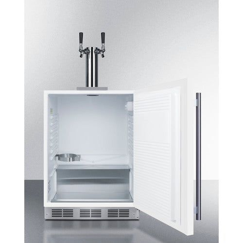 SUMMIT SBC58WHBIADA 24" Wide Built-In Kegerator, ADA Compliant