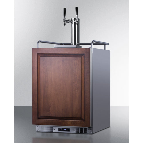 SUMMIT SBC682PNRTWIN 24" Wide Built-In Kegerator (Panel Not Included)
