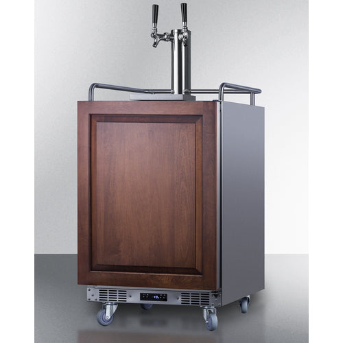 SUMMIT SBC682PNRTWIN 24" Wide Built-In Kegerator (Panel Not Included)