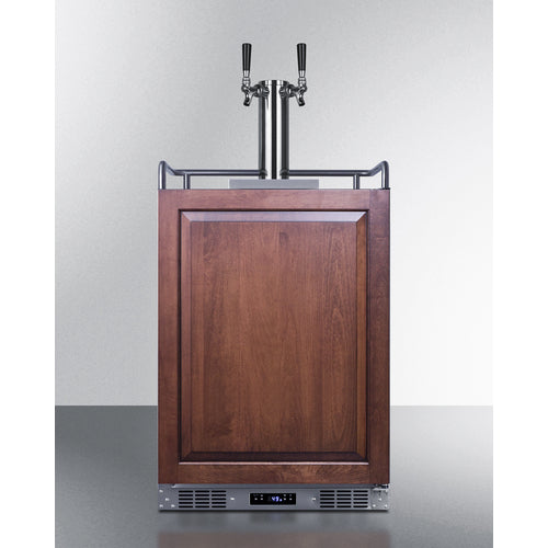 SUMMIT SBC682PNRTWIN 24" Wide Built-In Kegerator (Panel Not Included)