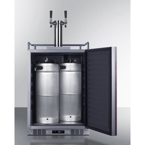 SUMMIT SBC682PNRTWIN 24" Wide Built-In Kegerator (Panel Not Included)