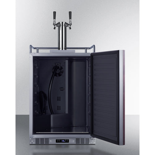 SUMMIT SBC682PNRTWIN 24" Wide Built-In Kegerator (Panel Not Included)