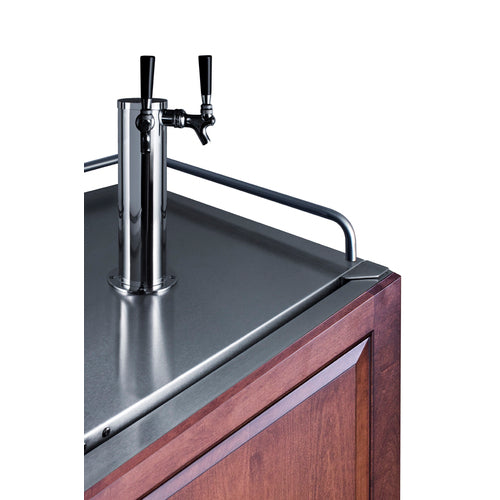 SUMMIT SBC682PNRTWIN 24" Wide Built-In Kegerator (Panel Not Included)