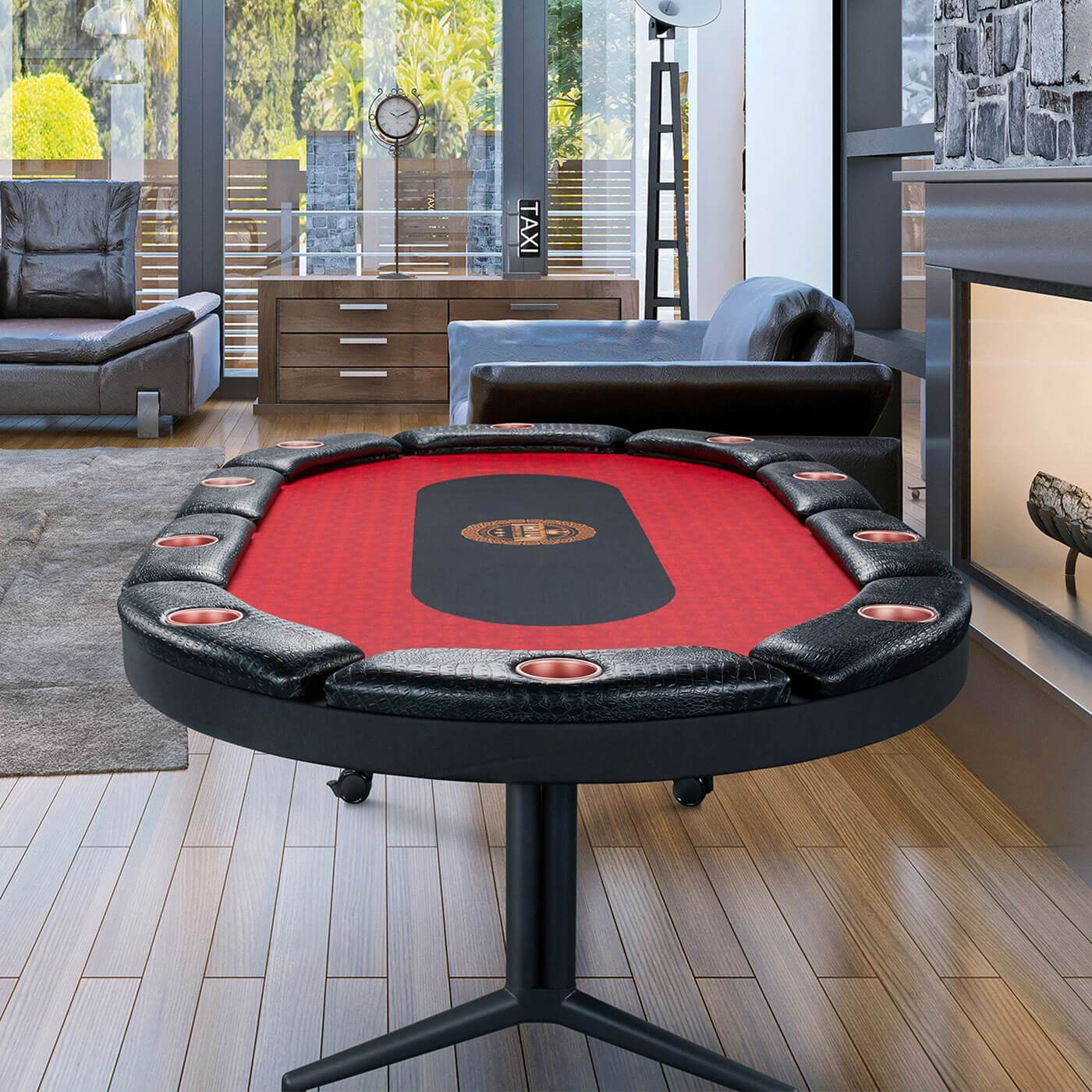 Triton 90" Premium 10 Player Folding Poker Table
