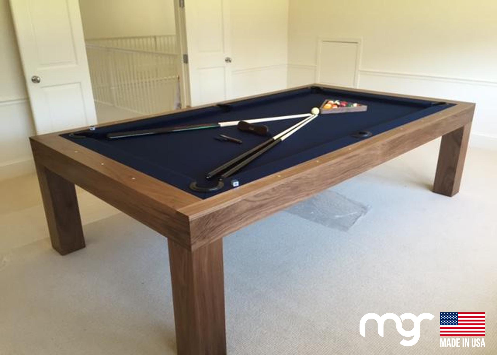 The Modern X100 Pool Table (Solid Walnut with Custom Finish) - Free Curbside Delivery