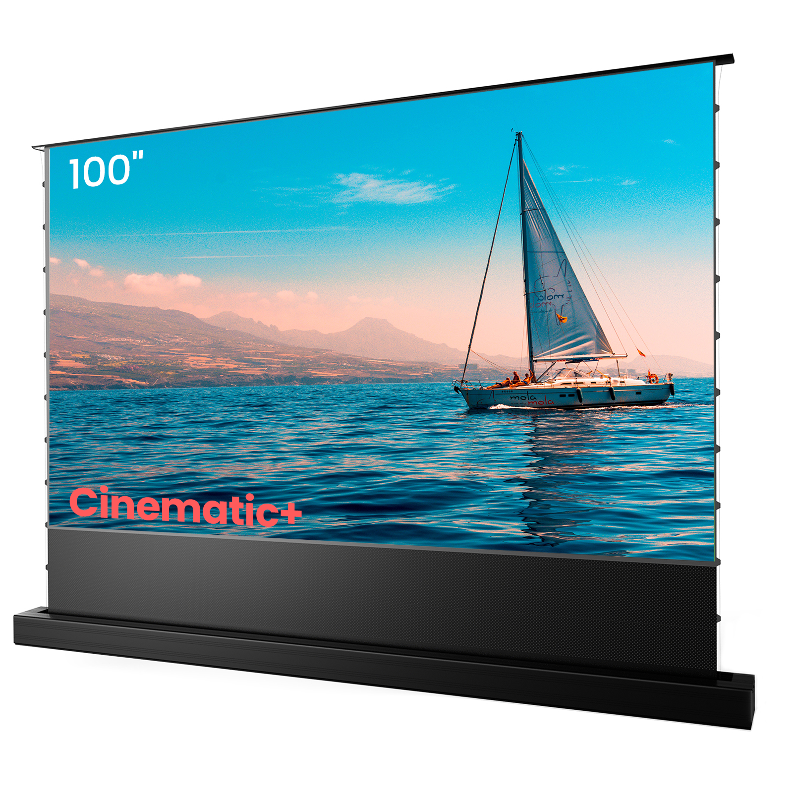 AWOL Vision 100''-130'' AWOL Vision Cinematic+ ALR Motorized Floor Rising Acoustic Screen