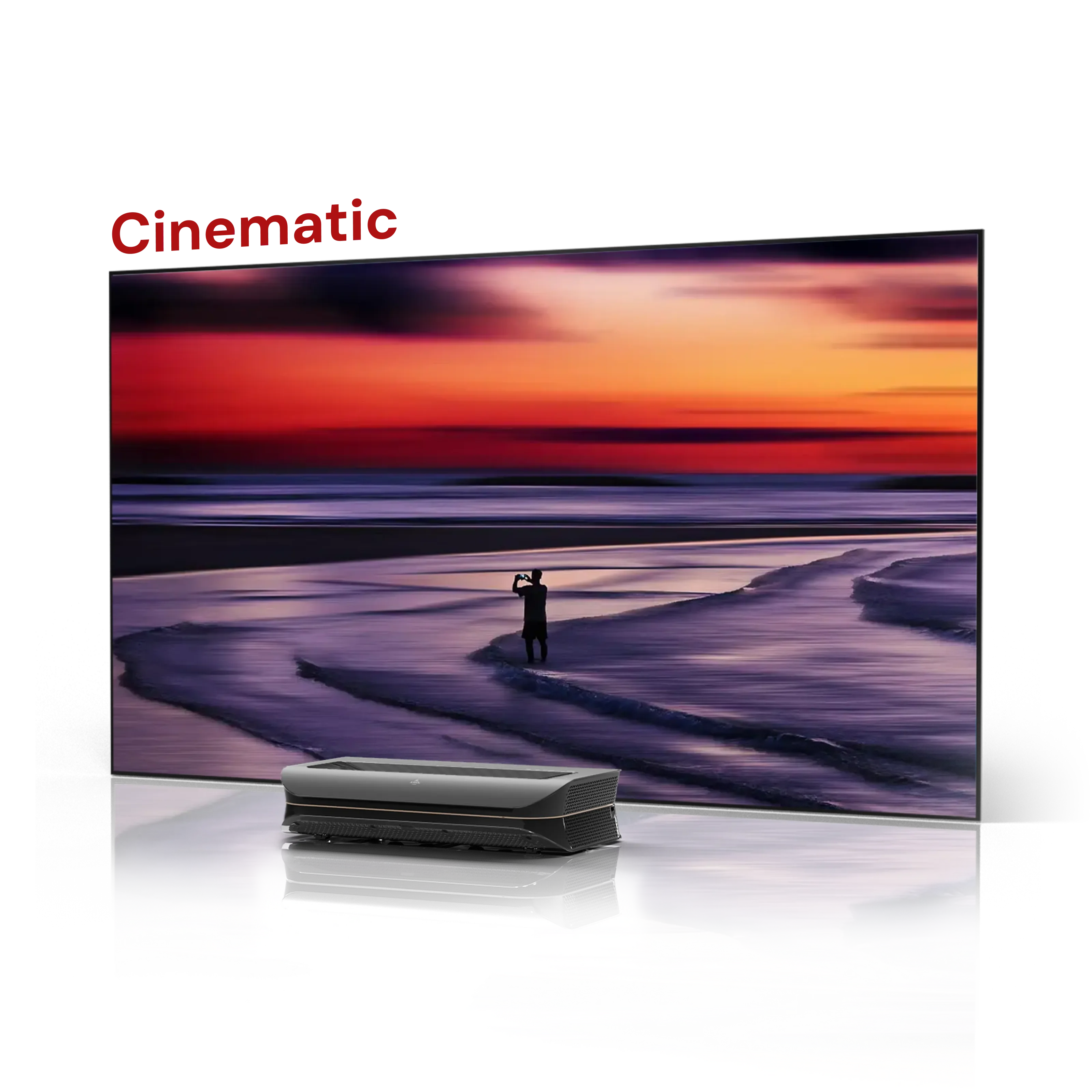 AWOL Vision LTV-3000 Pro 100''-132'' Cinematic ALR Screen Bundle