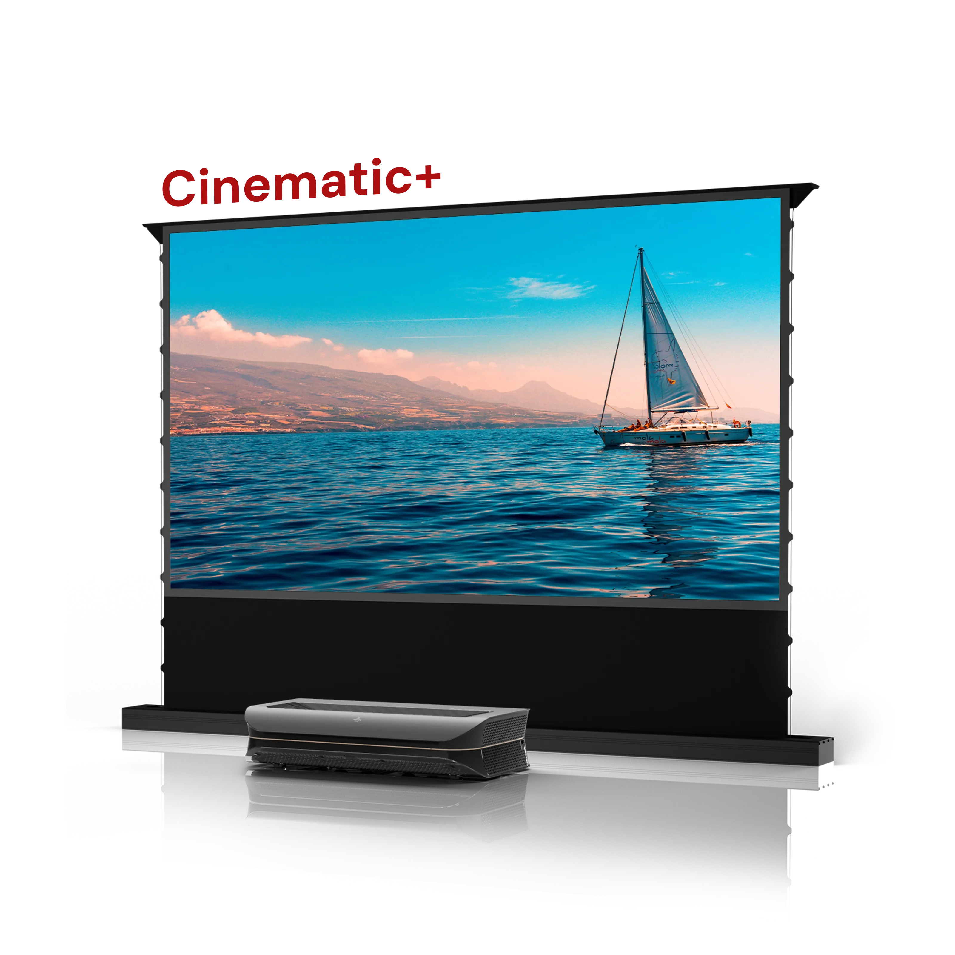 AWOL Vision LTV-3000 Pro Plus 100''-130'' AWOL Vision Acoustic ALR Floor Rising Screen Bundle