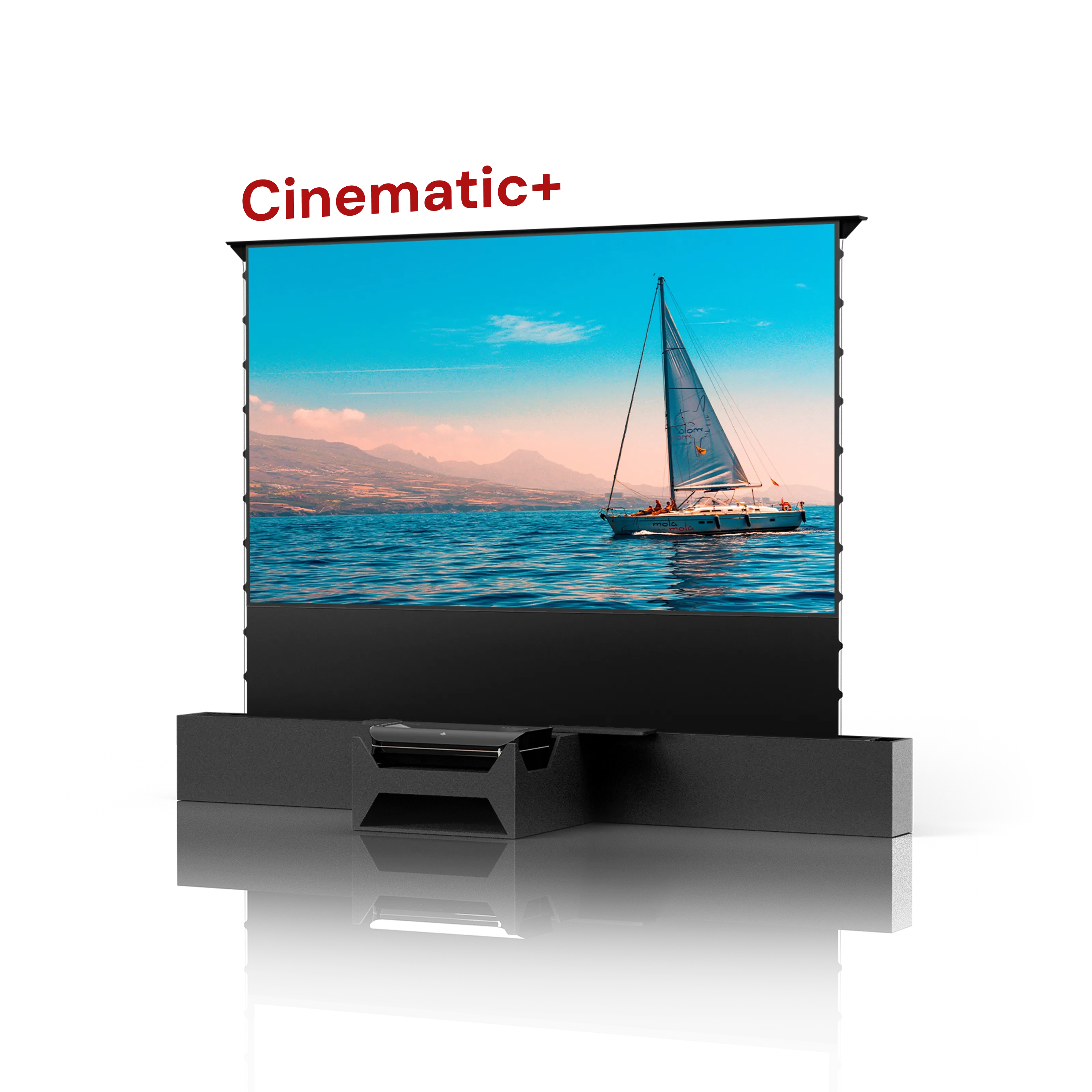 AWOL Vision LTV-3000 Pro Plus AWOL Vision Station 100''-130'' ALR Floor Rising Screen Bundle