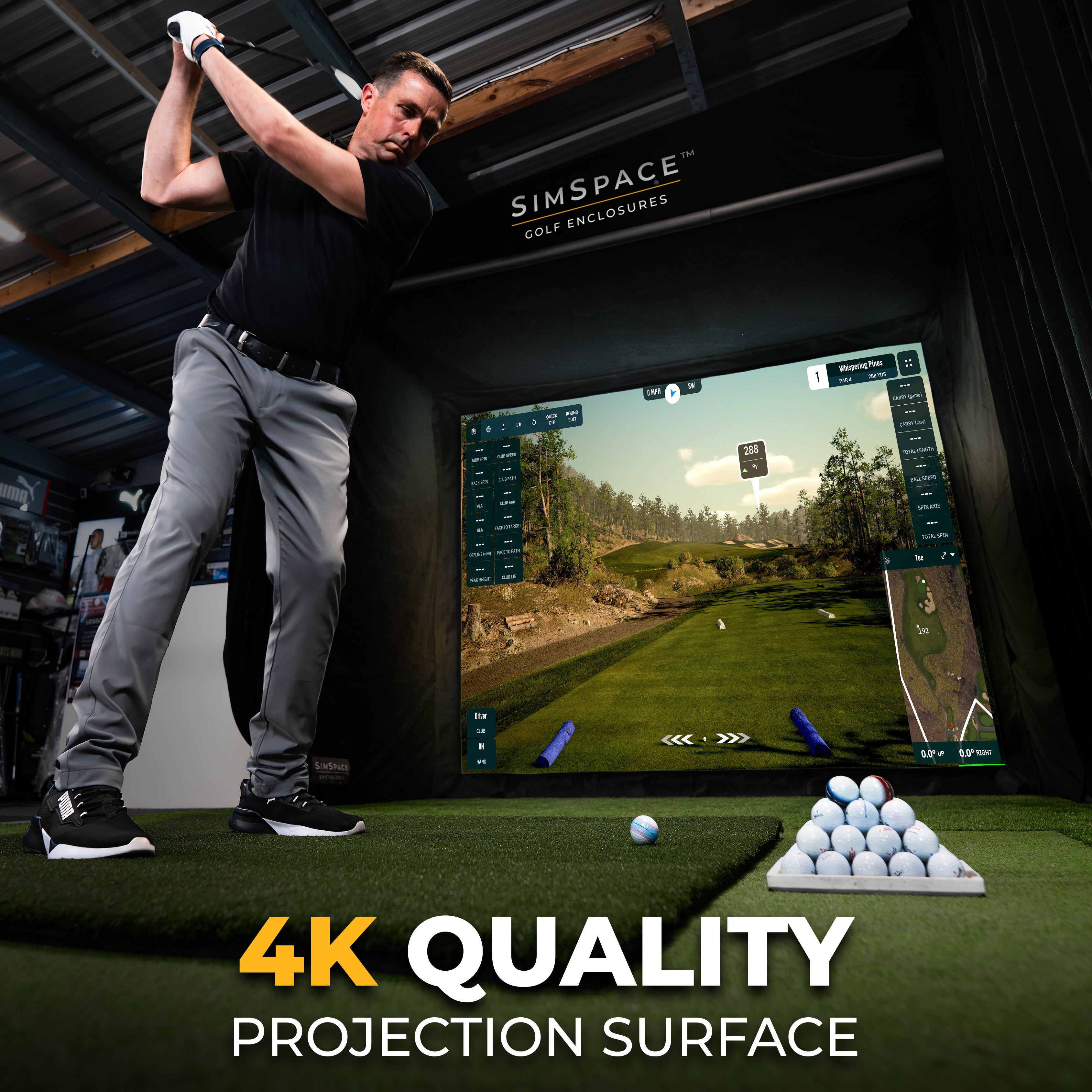 SimSpace Professional Golf Enclosure SIM/004