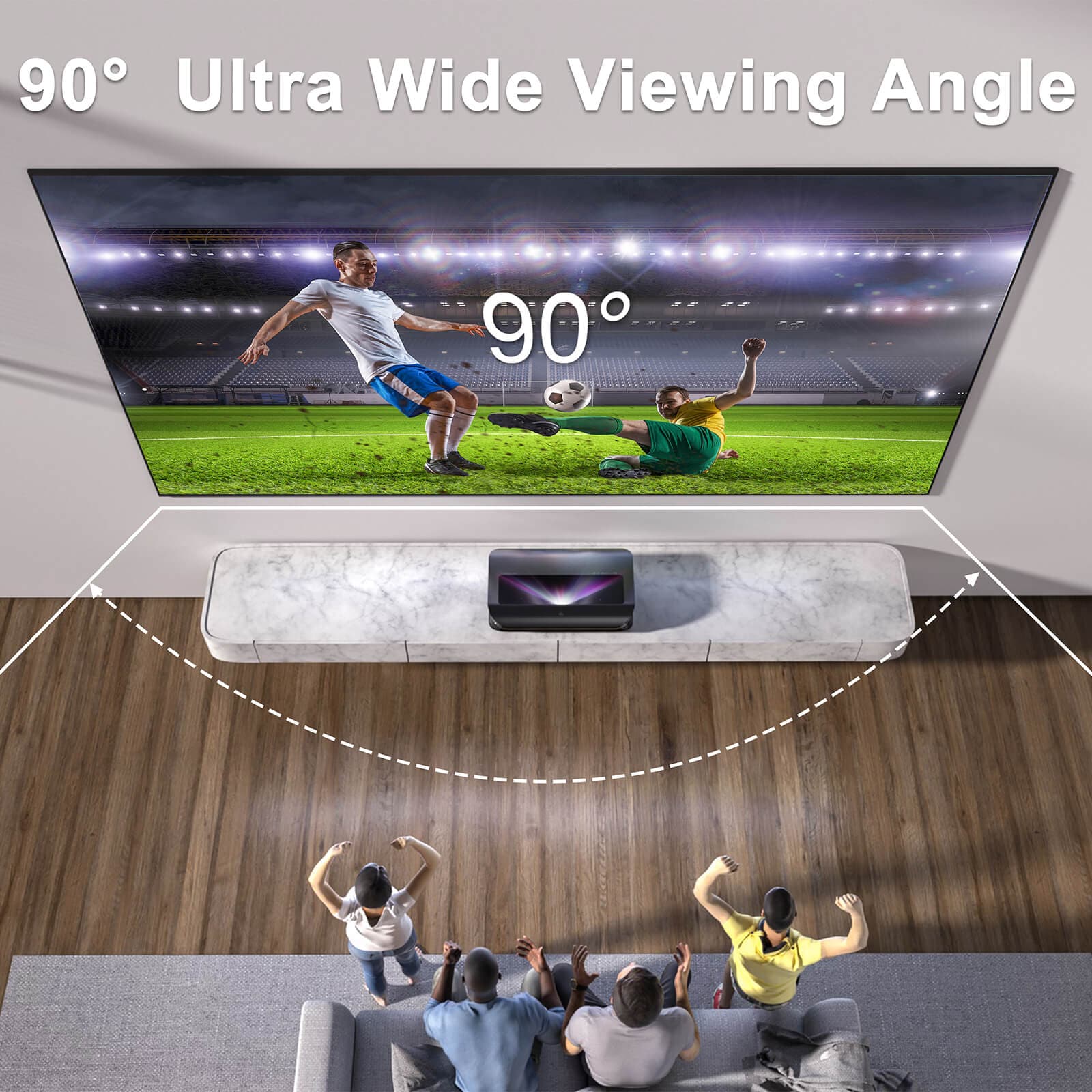 AWOL Vision 100''-120'' Fresnel Daylight ALR Screen