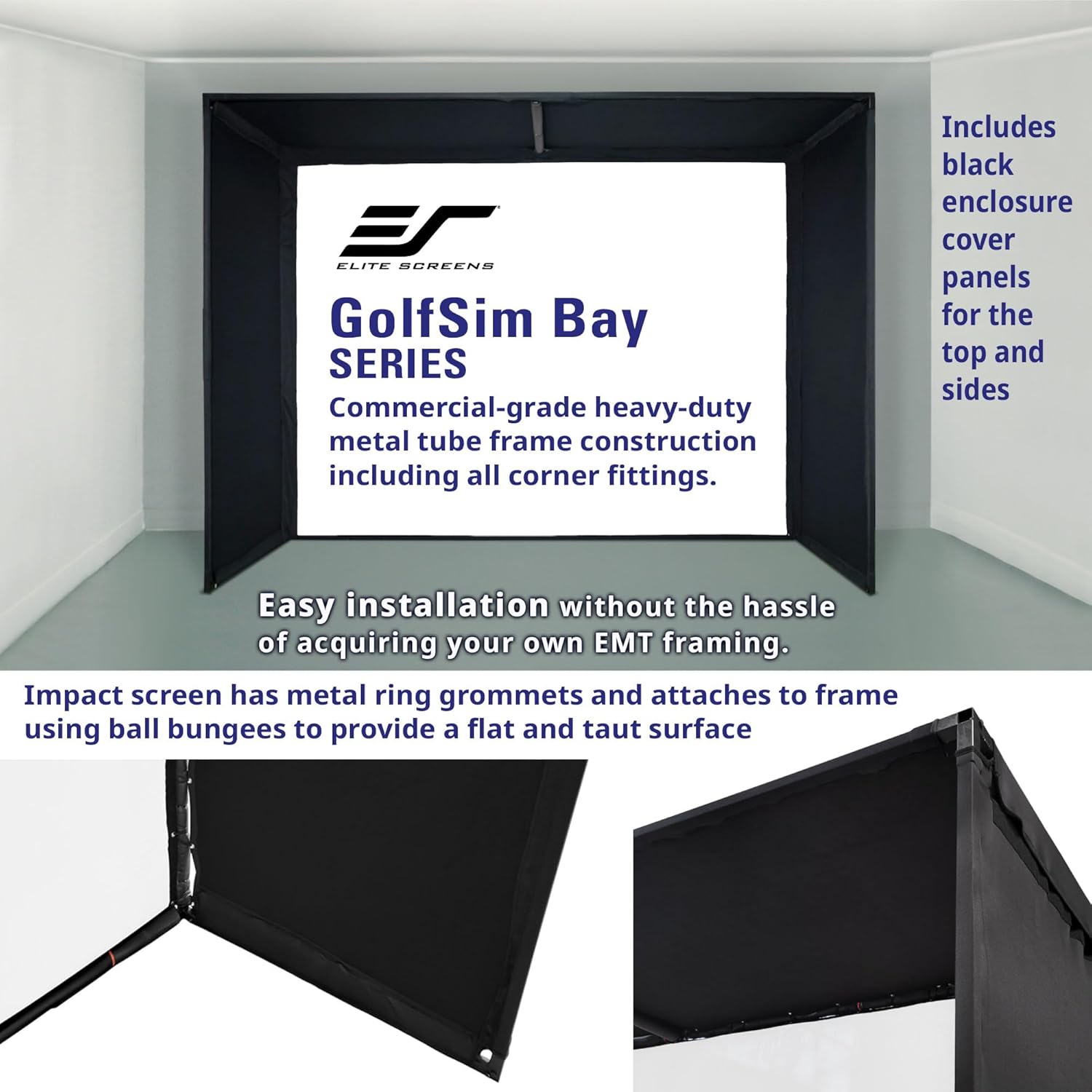 Elite Screens GolfSim Bay Series GSB10x10-IPW1145
