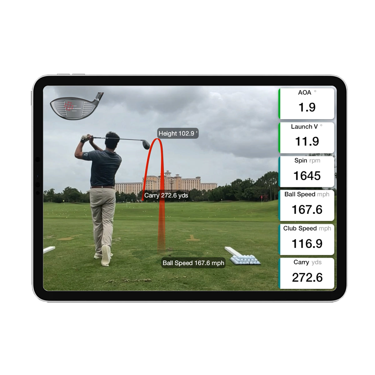 FlightScope Face Impact Location