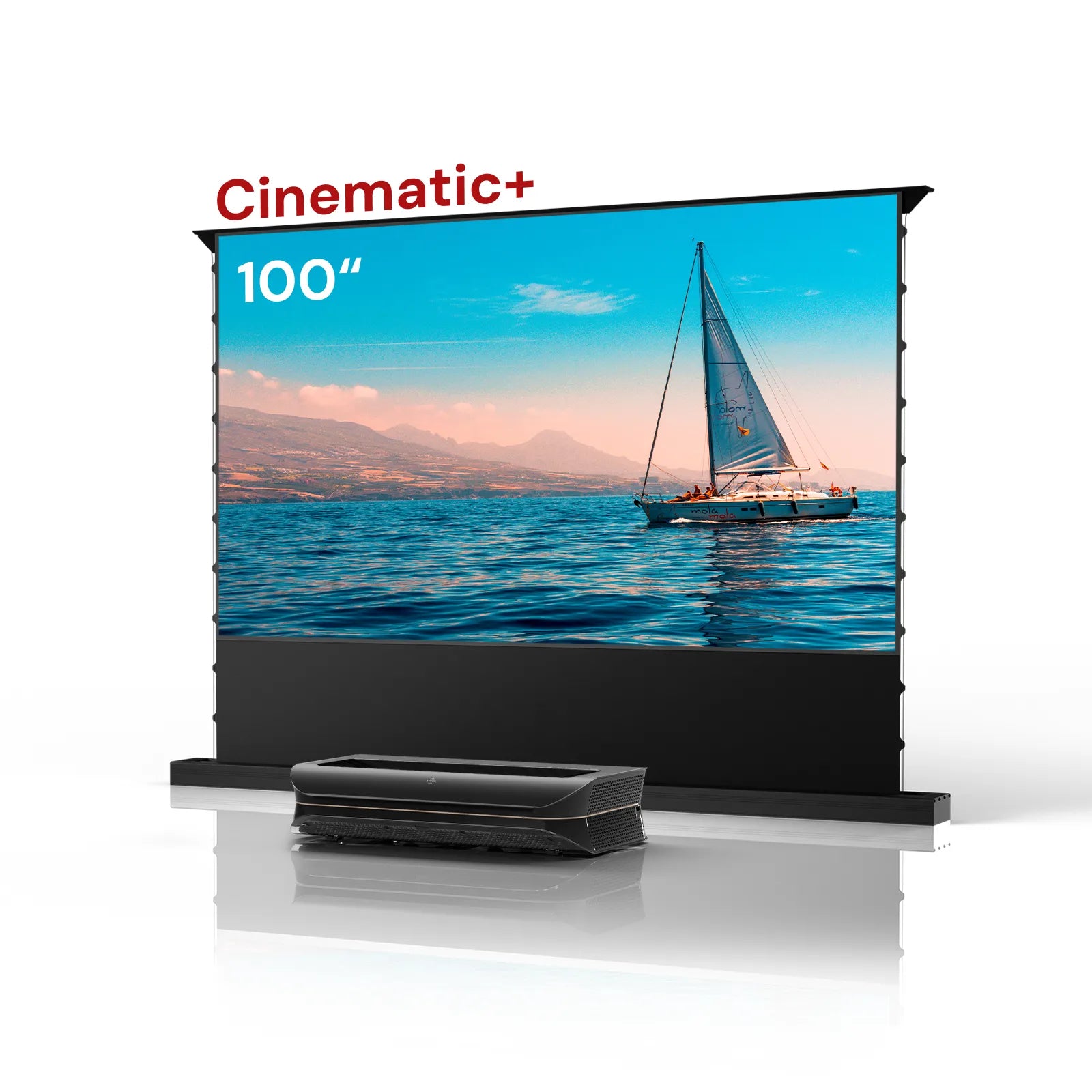 AWOL Vision LTV-3000 Pro Plus 100''-130'' AWOL Vision Acoustic ALR Floor Rising Screen Bundle