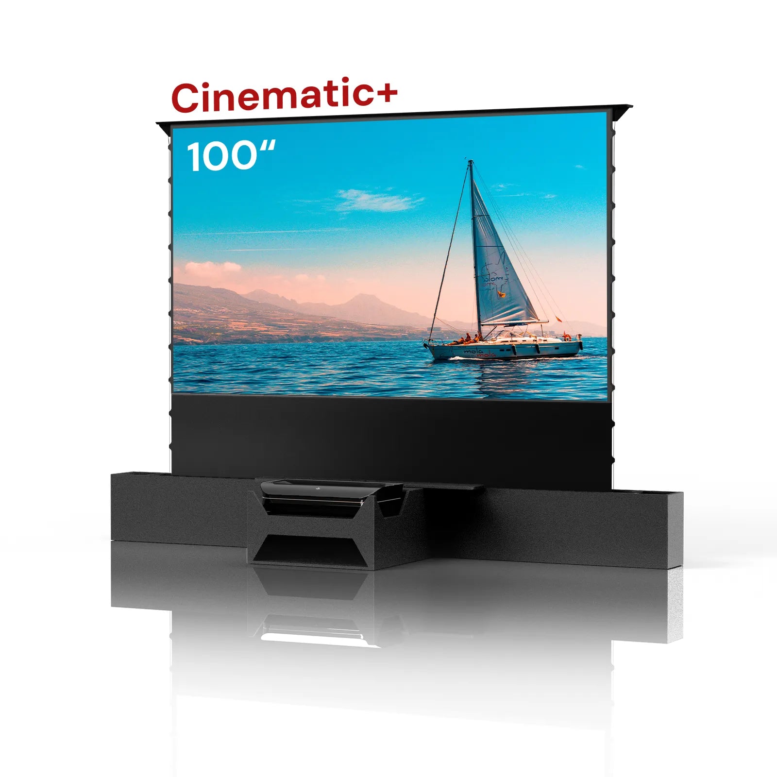 AWOL Vision LTV-3000 Pro Plus AWOL Vision Station 100''-130'' ALR Floor Rising Screen Bundle