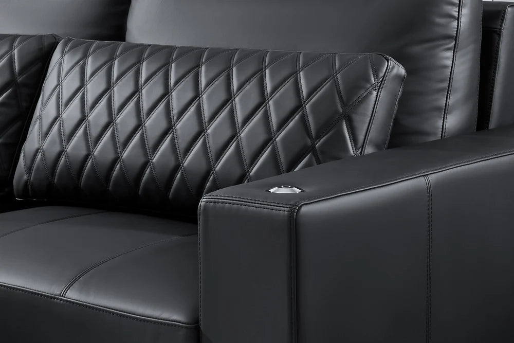 Valencia Pisa Ultimate Nappa 20000 Leather Lounge Sectional Sofa