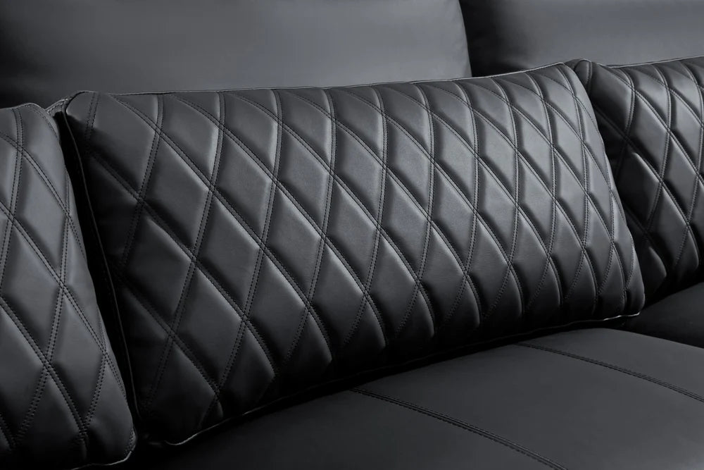 Valencia Pisa Ultimate Nappa 20000 Leather Lounge Sectional Sofa