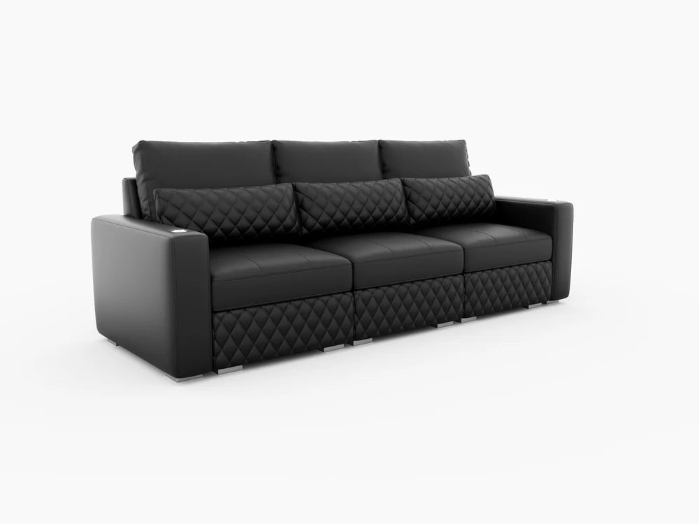 Valencia Pisa Ultimate Nappa 20000 Leather Lounge Sectional Sofa