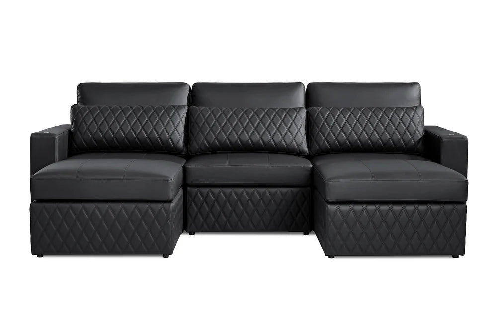 Valencia Pisa Ultimate Nappa 20000 Leather Lounge Sectional Sofa